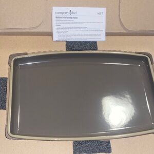 Pampered Chef Gray Serving Platter